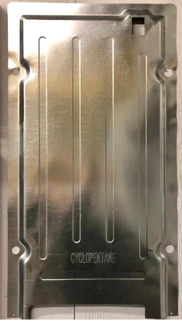Refrigerator back drawn stamping